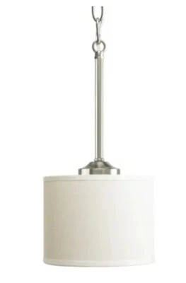 One Light Mini Pendant In Brushed Nickel By Progress Lighting From The Inspire  - Image 1 of 3