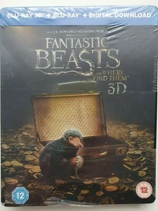 Fantastic Beasts and Where to Find Them - Blu - ray 3D + 2D 2017 NEW SEALED DENT - Picture 1 of 12