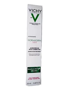 * Corrector de manchas de rescate de acné Vichy Normaderm S.O.S 0,68 oz caducidad 25/08 #0648 - Imagen 1 de 6