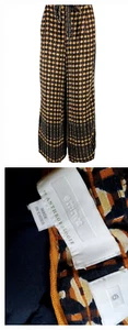Pantalones Metznra Anthropologie Ett:twa pierna ancha estampado a cuadros otoño claro talla 6 27x30 - Imagen 1 de 11