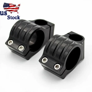 CNC Replacement Clip on Handlebar Handle Bars Clamps Mount Heads Motorcycle Pair - Picture 1 of 35