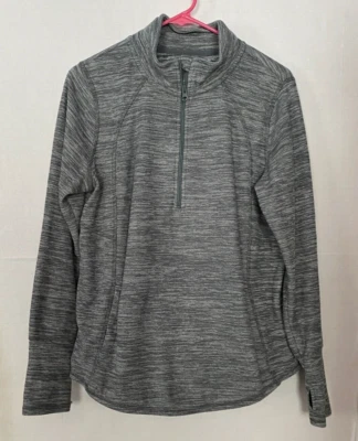 Pullover ST JOHNS BAY Active 1/2 Cremallera Talla M Gris Jaspeado Foto 1 de 3