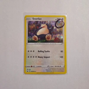 Tarjeta Pokémon SWIRL B 🌀 Snorlax 140/202 Cosmos Holo Rara Espada y Escudo - Casi Nueva - Imagen 1 de 2