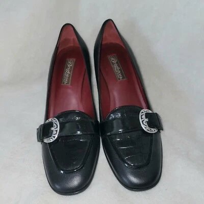 Brighton Galina Pumps With Silver Buckles Black Size 7M New Without Box  - Image 1 of 4