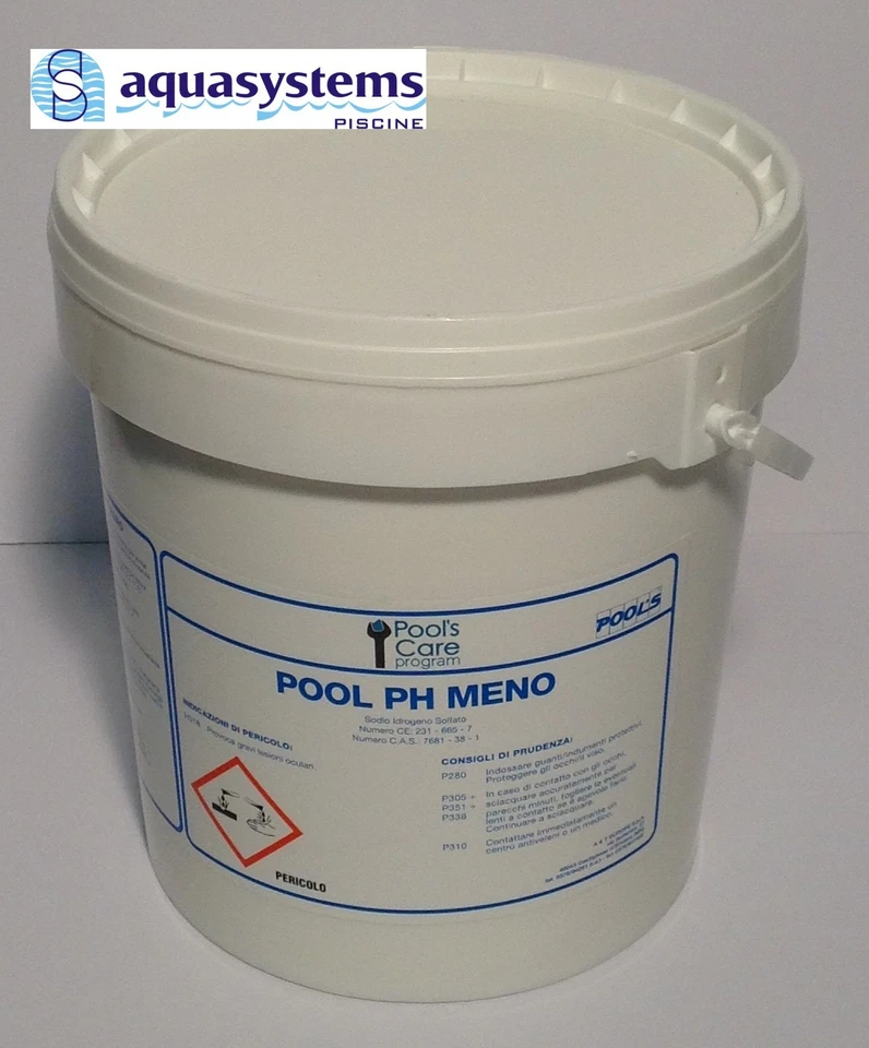 RIDUTTORE DI PH MENO 10KG. PRODOTTI PER PISCINE ABBASSARE RIDURRE PH - Immagine 1 di 1