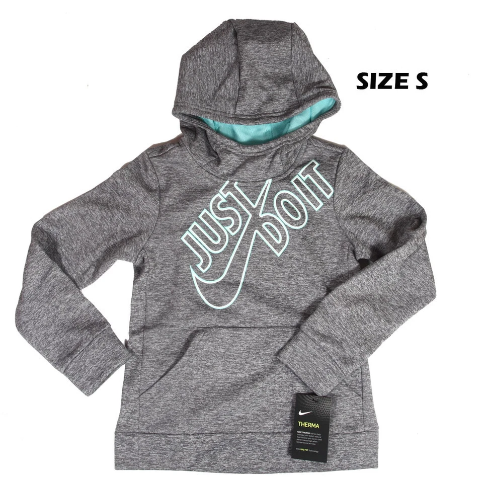 Nike Girls Just Do It Therma Pullover Training Hoodie Size S
