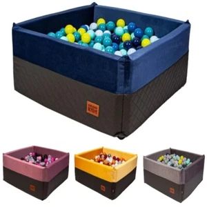 Piscina grande palla per bambini dorata 90x90 cm con 250 palline - Alta qualità - Foto 1 di 12