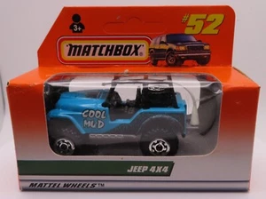 1997 Matchbox Mattel Wheels Jeep 4x4 #52 - Picture 1 of 1