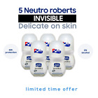  5x Neutro Roberts Invisible - Delicate on skin - Deodorant ROLL-ON 50ml each 