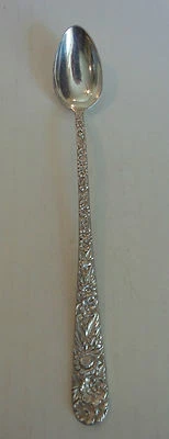 Kirk REPOUSSE Sterling Silver Iced Tea Spoon, 40 grams - Image 1 of 4