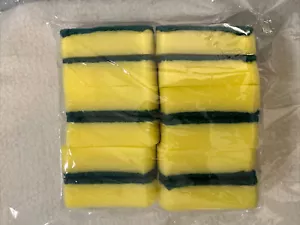 12 Sponge Cleaning Pads Dish Washing Kitchen Non-Scratch Pad Lot of 12 #1 - Picture 1 of 5