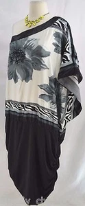 Chesley dress geo print stretch skirt 1 shoulder sexy floral mini dress 3X NWT - Picture 1 of 10