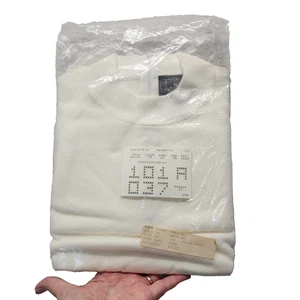 NOS 90s Designers Originals Pullover Sweater XS Mock Neck Luxelon Back Zip #2294 - Bild 1 von 8