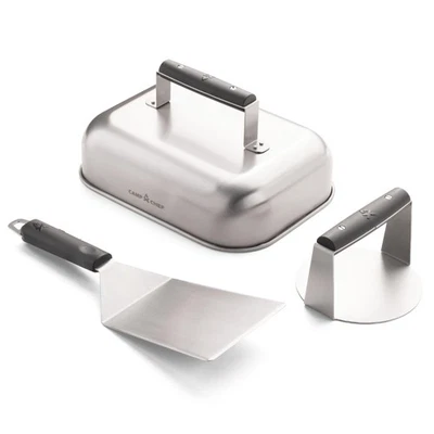 Smashed Burger Kit - Flat-Top Griddle Accessories Include Grill Spatula, Burg... - Image 1 of 4