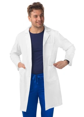 Sivvan Medical Lab Coat Unisex 39 inch Doctor and Nurse Uniform Long Sleeves - Image 1 of 4