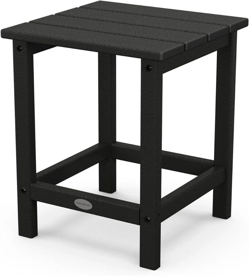 POLYWOOD Long Island 18" Side Table, Black  - Image 1 of 4