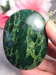 X Grande! Piedra de palma de cristal esmeralda verde bonita de 2,6" 90 g - Imagen 1 de 10
