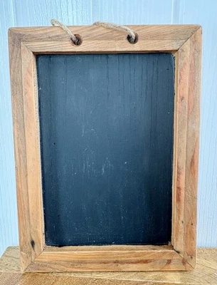 Vintage J Ellis Wooden Chalkboard Blackboard Wall Hanging Borkey Lane Boxs 12” - Image 1 of 4