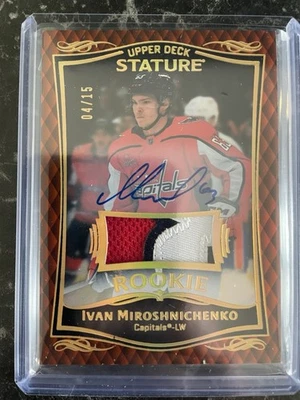 ivan miroshnichenko Stature 2024-24 #33 Rpa Rookie Patch Auto /15   - Image 1 of 4