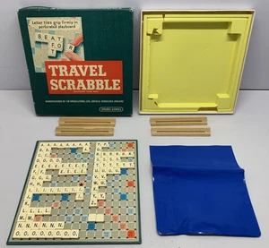 Travel Scrabble Word Board Game Spears Made In England - Letter tiles are 100% - Picture 1 of 10