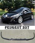 FOR PEUGEOT 207 CUPRA R FRONT BUMPER LIP SPLITTER BLACK STYLE KIT GLOSSY BODY Peugeot 207