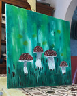 mushroom psychedelic healing amanita medium painting love fantasy green health