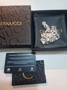cernucci catenina in argento sterling 925 con cordino pesante 20" 67g - Foto 1 di 5