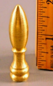 Neue massive unvollendete Messing klassische Kugelform Lampe Endstück 2" hoch #MY5 - Bild 1 von 1