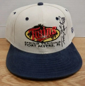 Snapback autografiado firmado entrenamiento de primavera Torii Hunter Twins certificado de autenticidad 101519DBT - Imagen 1 de 5
