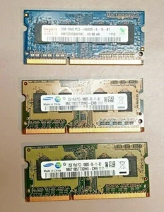 3 x 2GB Total 6GB - 2GB 1Rx8 PC3-10600S DDR3-1333MHz Laptop Memory - Picture 1 of 2