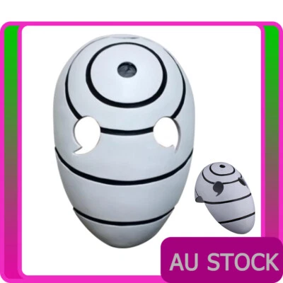 Anime Naruto Akatsuki Tobi Uchiha Obito Costume Resin Mask Helmet Party Cosplay - Image 1 of 4