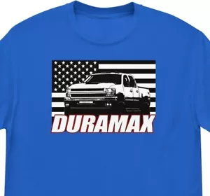 T-shirt Duramax, camicia camion diesel uomo, maglietta silverado - Foto 1 di 13
