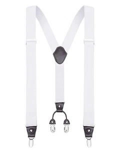 Buyless Fashion Suspenders for Men 48 Elastic Adjustable Straps 1 1/4 - Y Shape - Picture 1 of 133