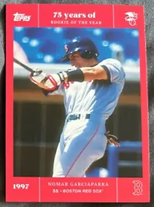2022 Topps 75 Years Of Rookie Of The Year NOMAR GARCIAPARRA RED 04/10 SUPER RARE - Picture 1 of 2