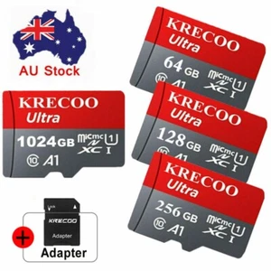 Micro SD Card TF 128GB 256GB 1TB Ultra C10 Phone Tablet Memory 4K Camera Tablet - Picture 1 of 17