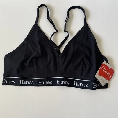 Hanes Originals Comfywear Women's Sleep Crop Bralette Shelton Women's SZ 2XL - Image 1 of 4