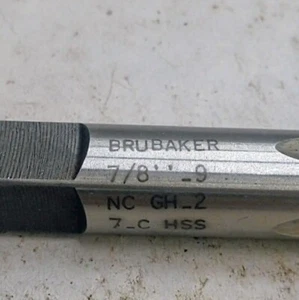 Brubaker - 7/8" - 9 NC HSS Threading Tap - GH-2 - 7_3 - Used - Picture 1 of 2