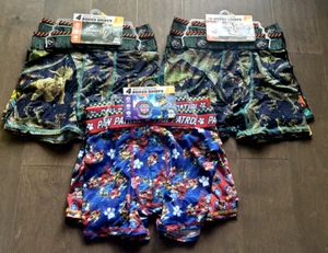 12 Athletic Boxer Briefs Sonic + Jurassic World Stretch Fabric Boys Large 10-12 - Picture 1 of 5