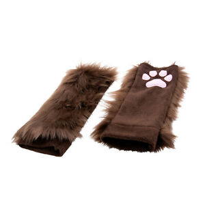 Pawstar Paw Warmers - Furry costume cosplay fingerless hand gloves 3101