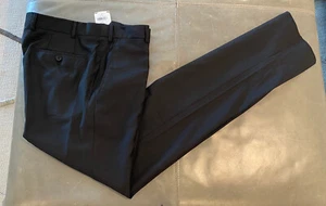 NWT Emporio Armani David Line Mens 100% Wool Dress Suit Pants Black 48 32 $550 - Picture 1 of 12