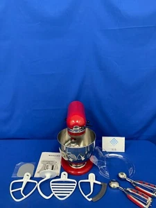 KitchenAid Artisan 5 qt Tilt-Head Stand Mixer W/ Cookie Scoop Set-EMPIRE RED-NEW - Picture 1 of 7