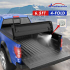 led tonneau cover light - 6.5FT 4-FOLD Truck Bed Tonneau Cover For 2015-2023 Ford F-150 W/ LED Light