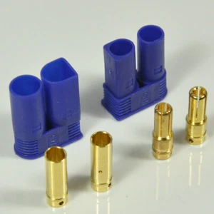 2 juegos de enchufes conector bala enchapados en oro para batería de radiocontrol EC5 5 MM hembra macho macho - Imagen 1 de 5