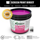 Ecotex® Pink Textile Dual Cure Emulsion For Screen Printing - All Sizes