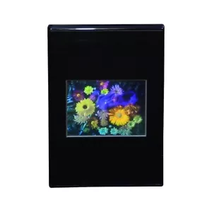 SOPORTE DE ESCRITORIO HOLOGRAMA DE FLORES, estereograma animado tipo 3D en relieve - Imagen 1 de 7