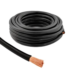 4 Gauge 25ft OFC Power Cable Oxygen-Free Copper Ground Wire (Black) - Picture 1 of 3