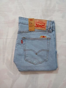 Levi's 511 Men's Slim Fit Light Blue Stretch Jeans Denim New with Tags All Sizes - Picture 1 of 5