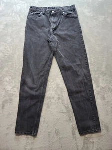 Vintage Levis 550 Mens 36x34 Orange Tab Relaxed Fit Tapered Leg Black USA 90s - Picture 1 of 12