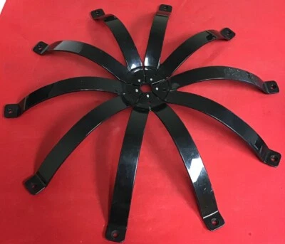 ONE USED ENKEI Wheel cap A438-18-COV GLOSS BLACK INSERT CENTER WHEEL COVER/5466 - Image 1 of 4