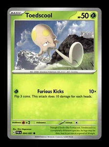 Pokemon Paldean Fates Toedscool 004/091 - Picture 1 of 3